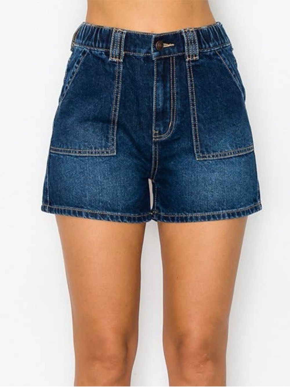 Wax Jean Skater Shorts - Dark Wash- NWT